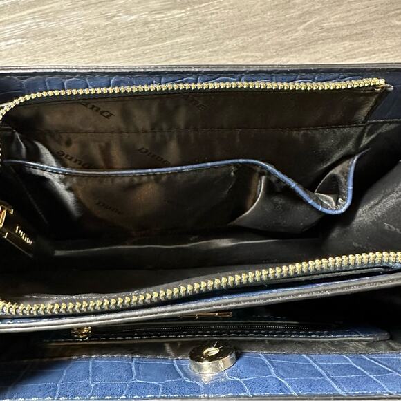 Dune Snakeskin Blue Crosssbody Bag - Picture 7 of 9